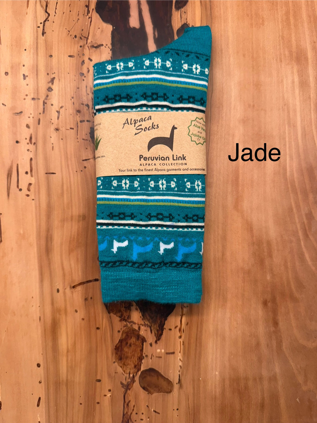 Alpaca Print Crew Socks