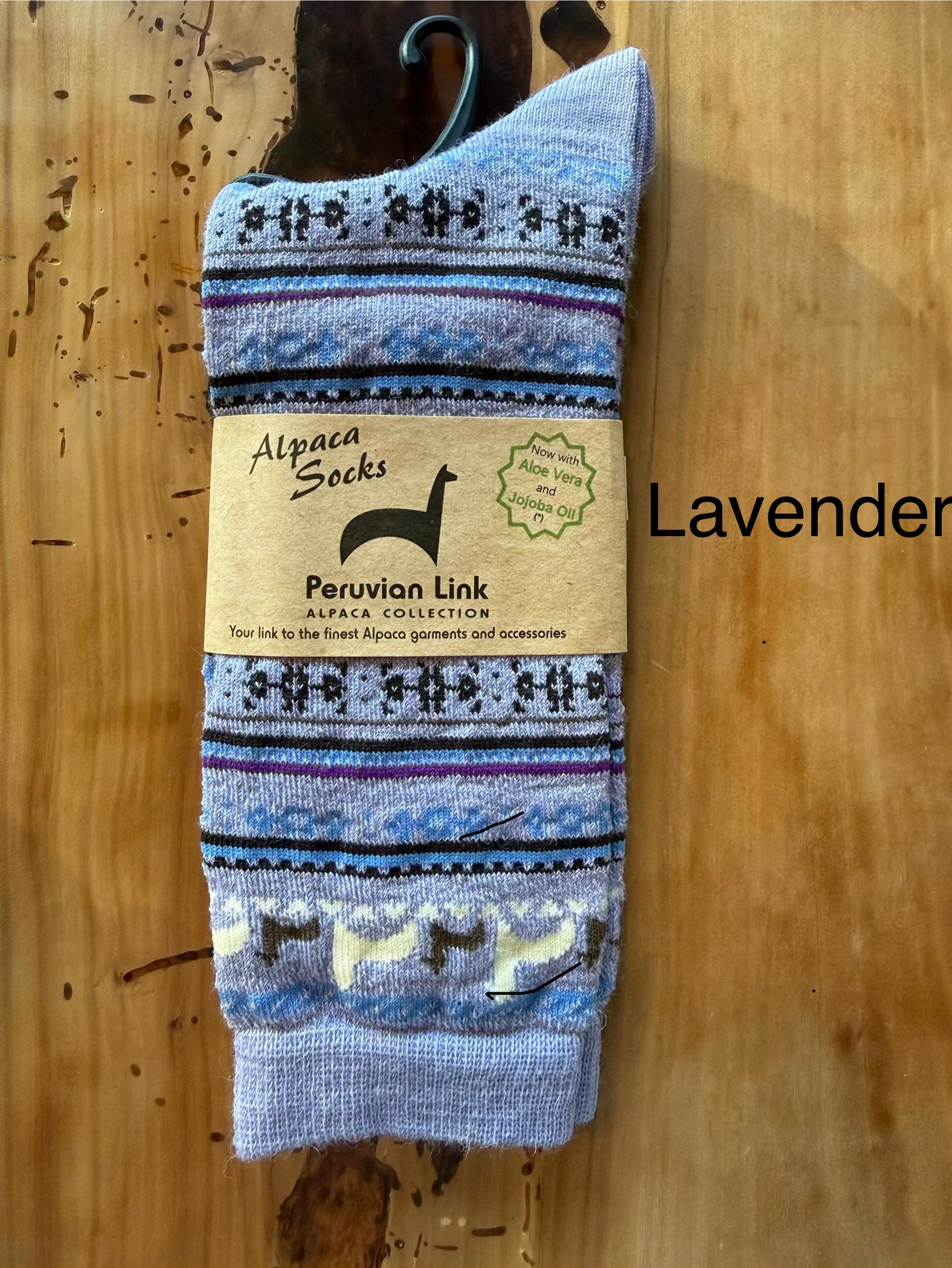 Alpaca Print Crew Socks
