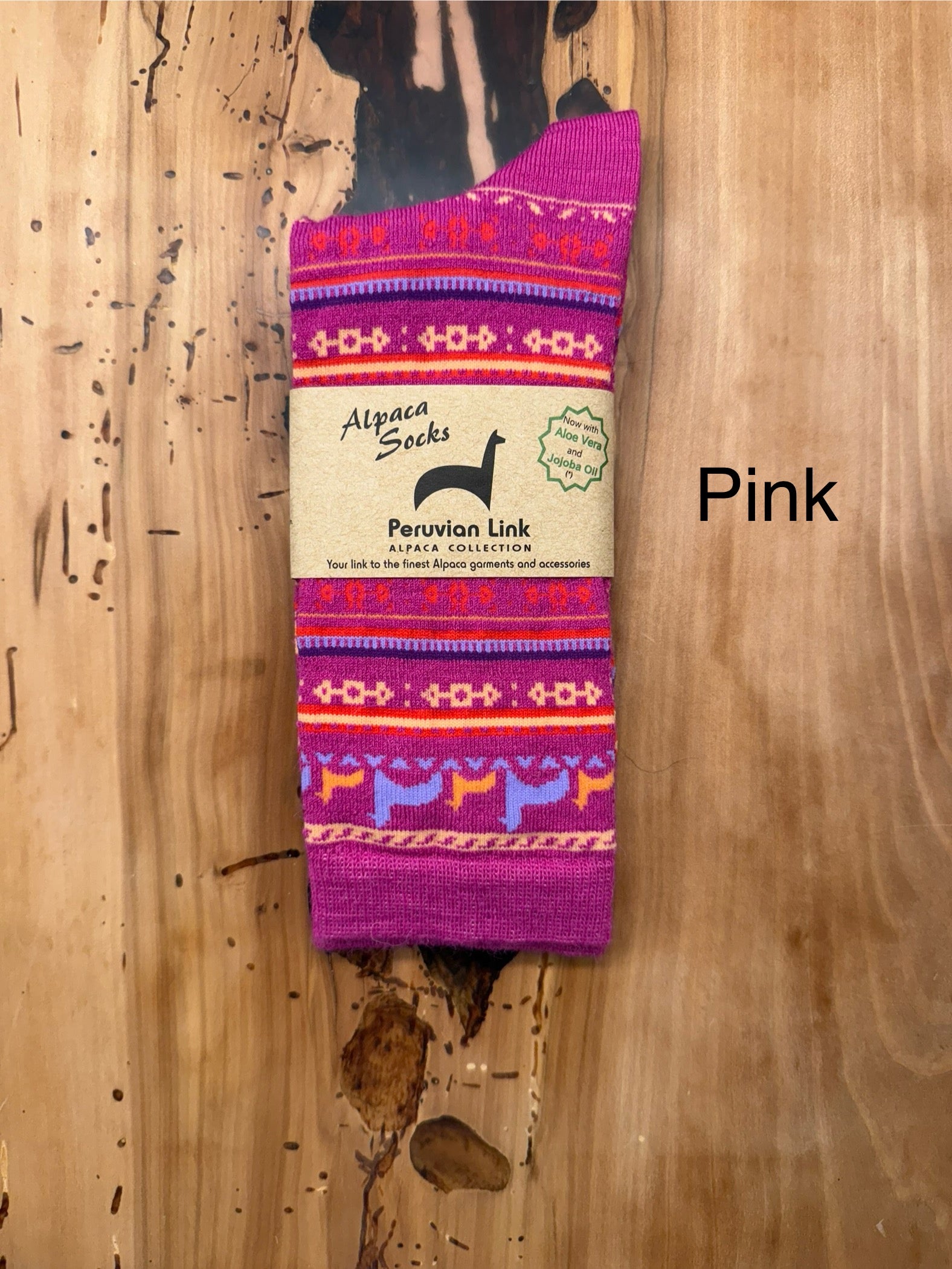 Alpaca Print Crew Socks
