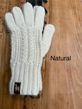 Full Finger Classic Cable Alpaca Gloves