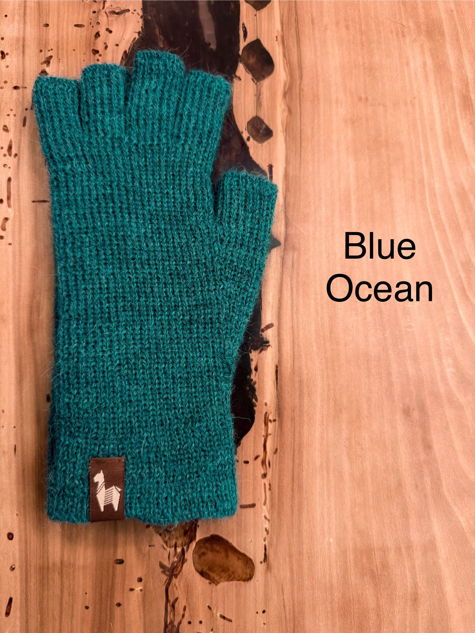 Women’s Alpaca Half Finger Gloves