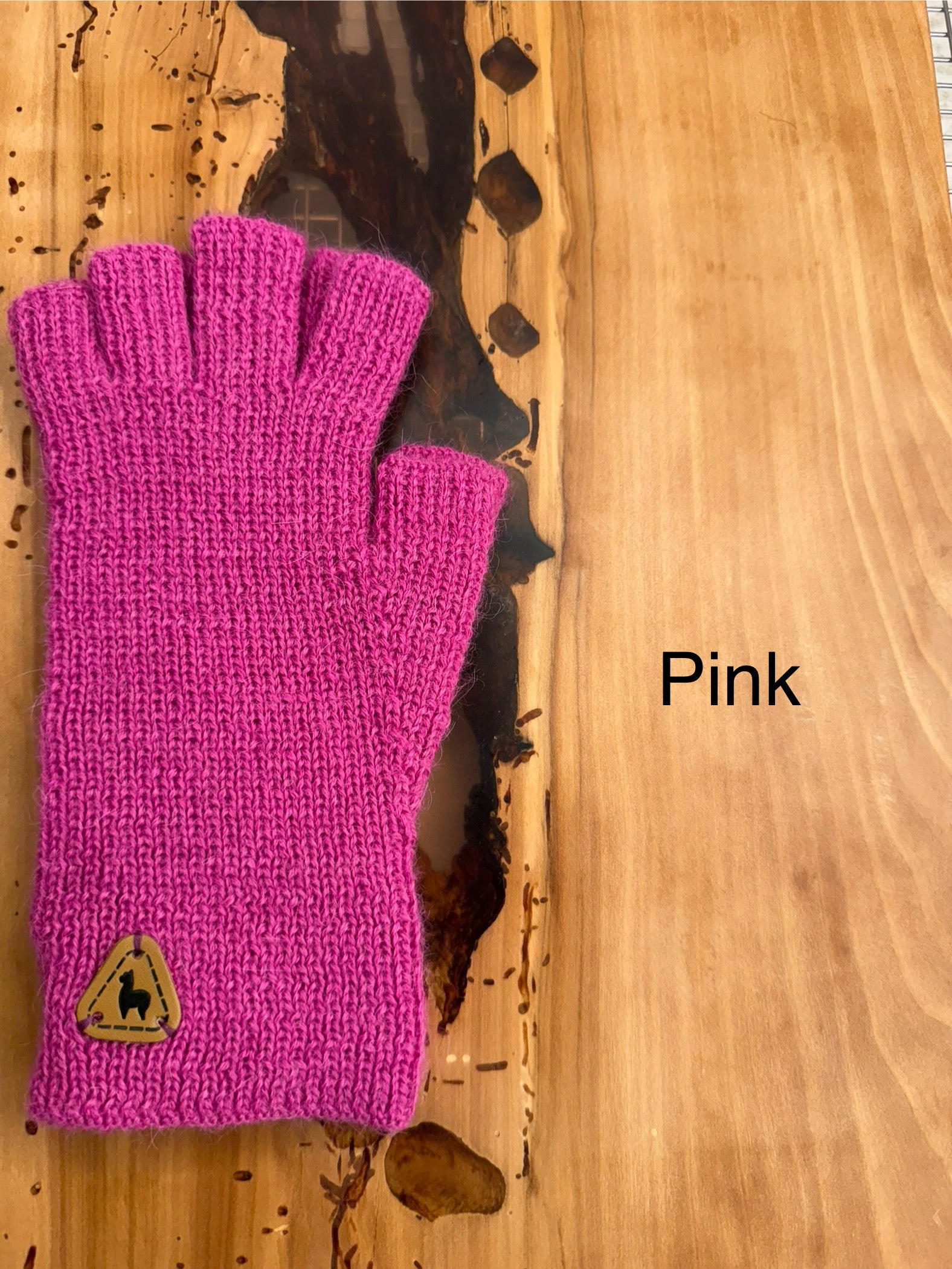 Women’s Alpaca Half Finger Gloves