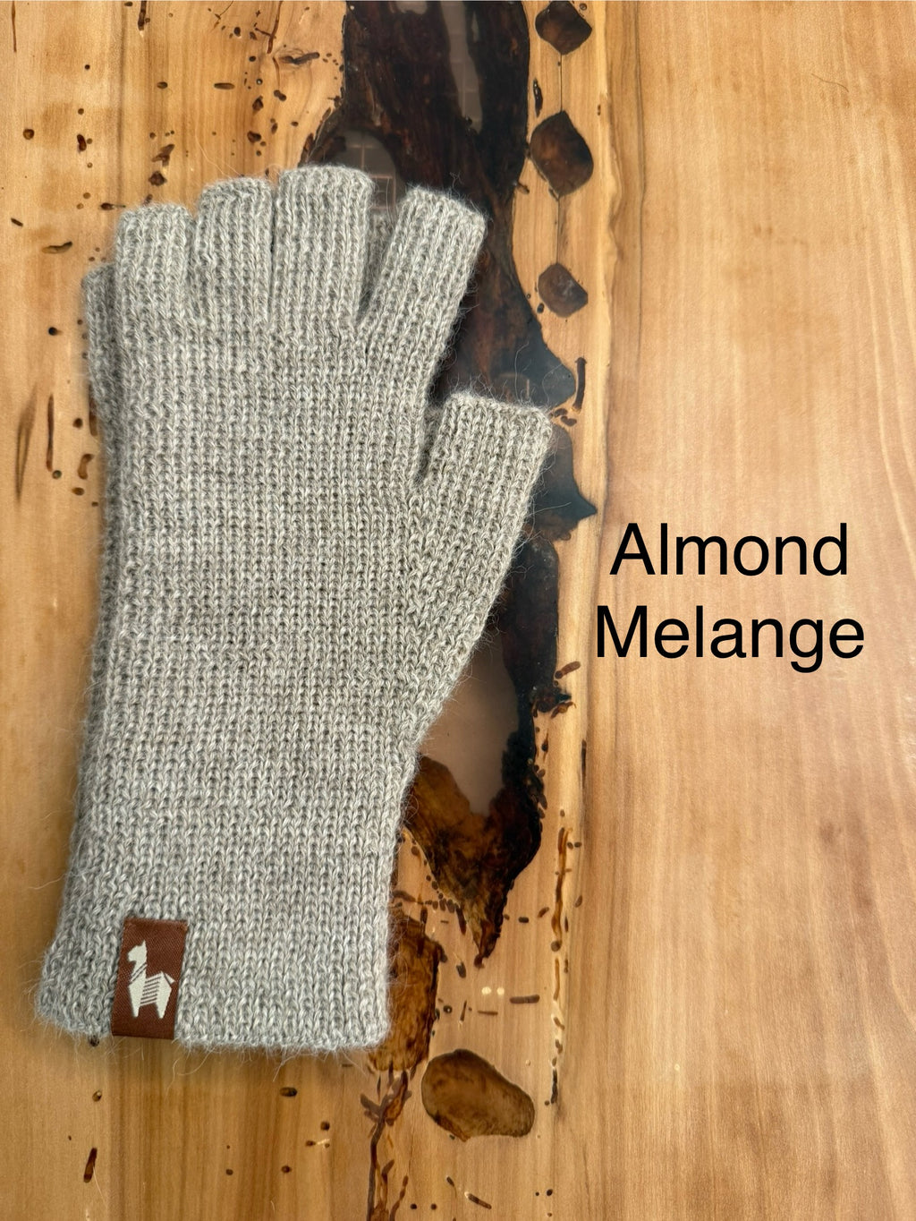 Women’s Alpaca Half Finger Gloves