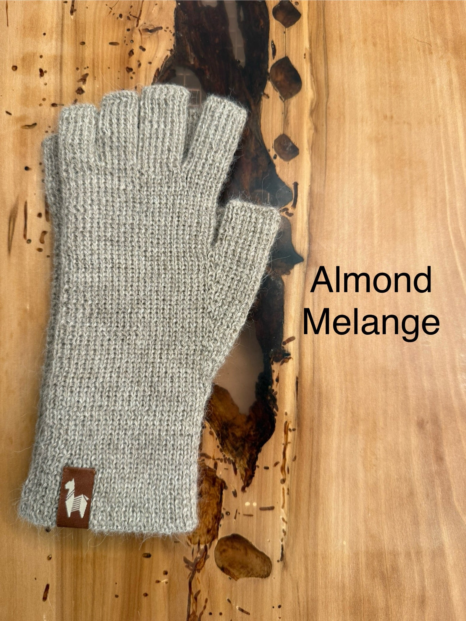 Women’s Alpaca Half Finger Gloves