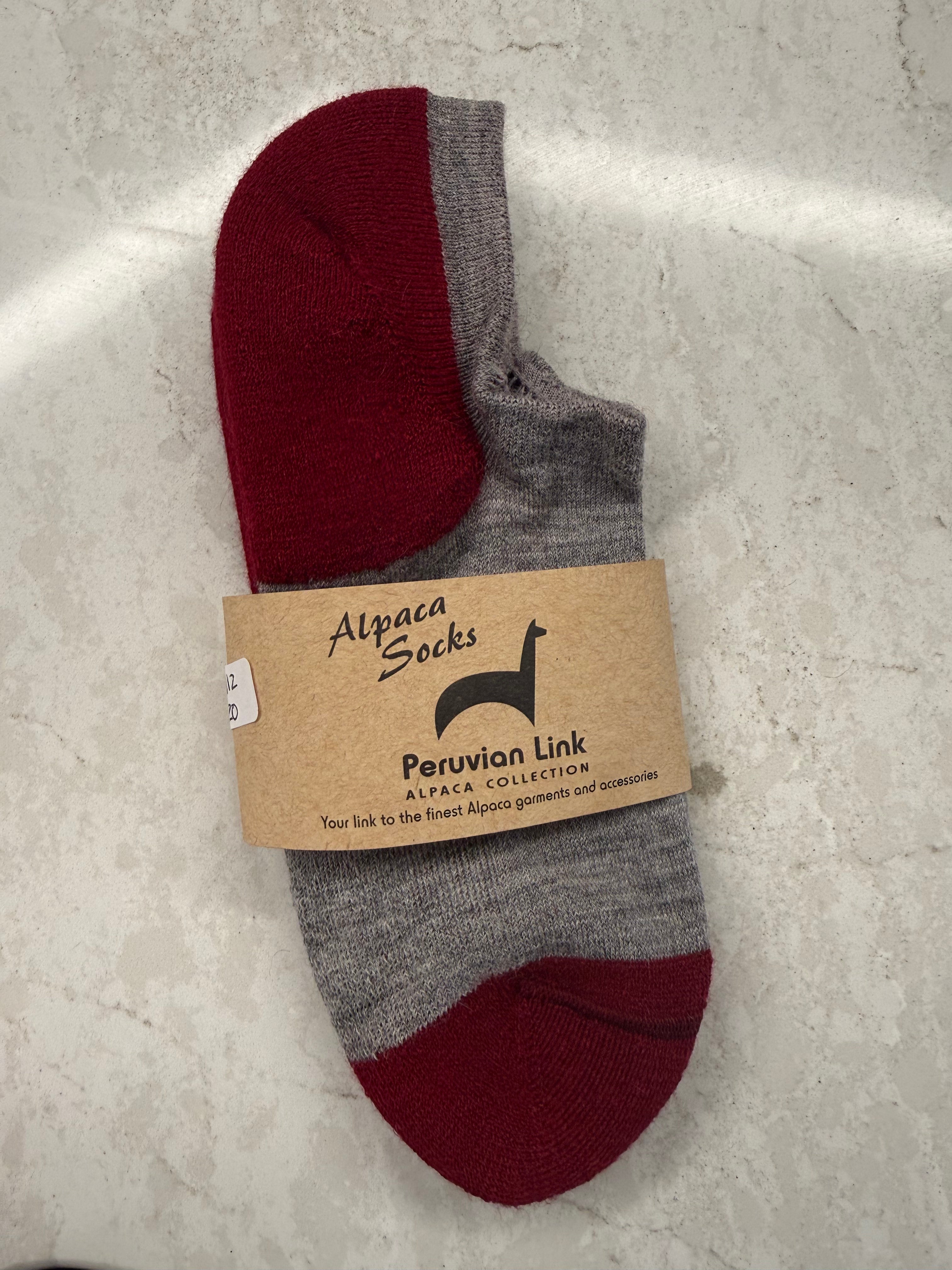 No-Show Cushioned Baby Alpaca Socks