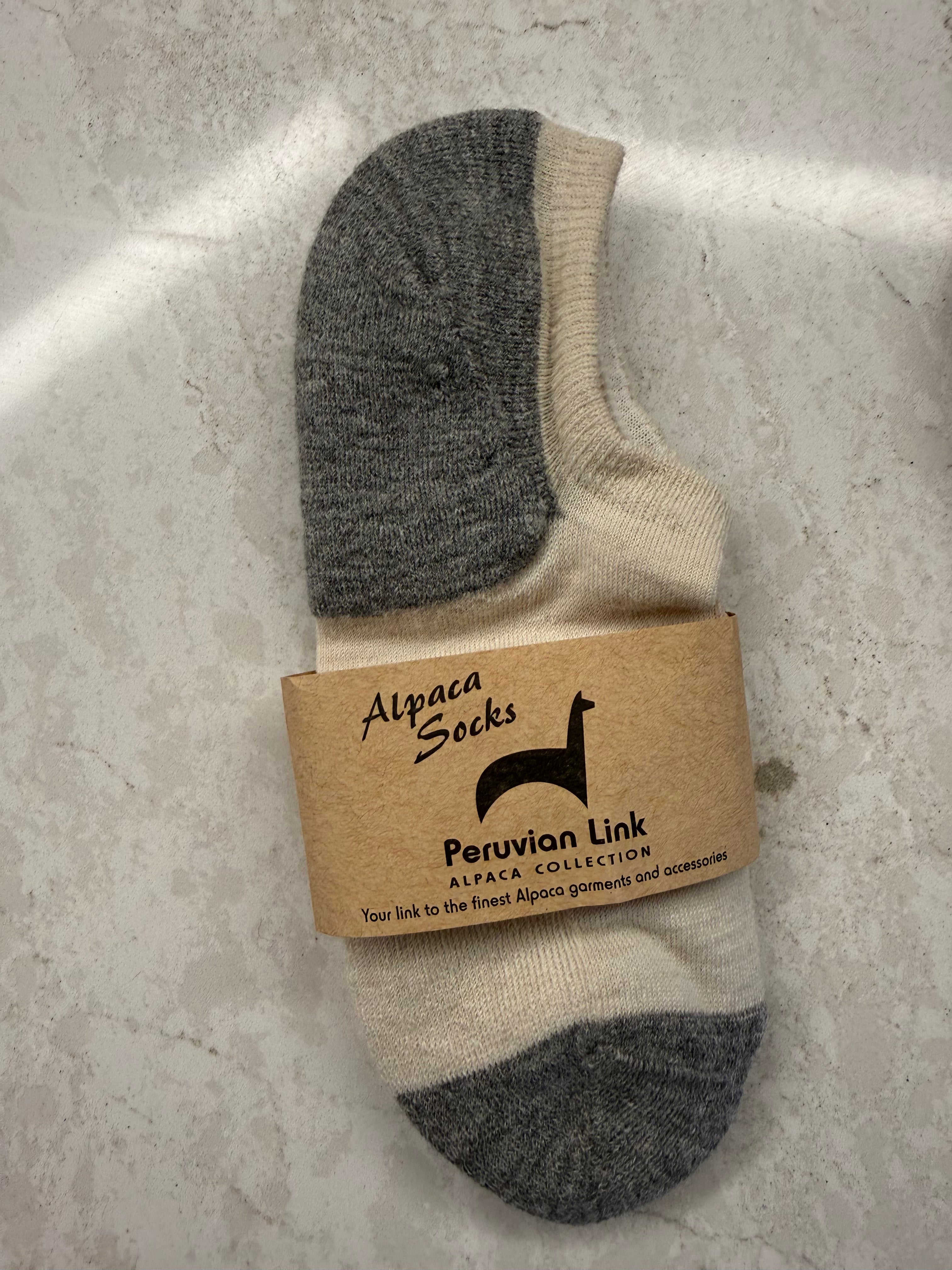 No-Show Cushioned Baby Alpaca Socks